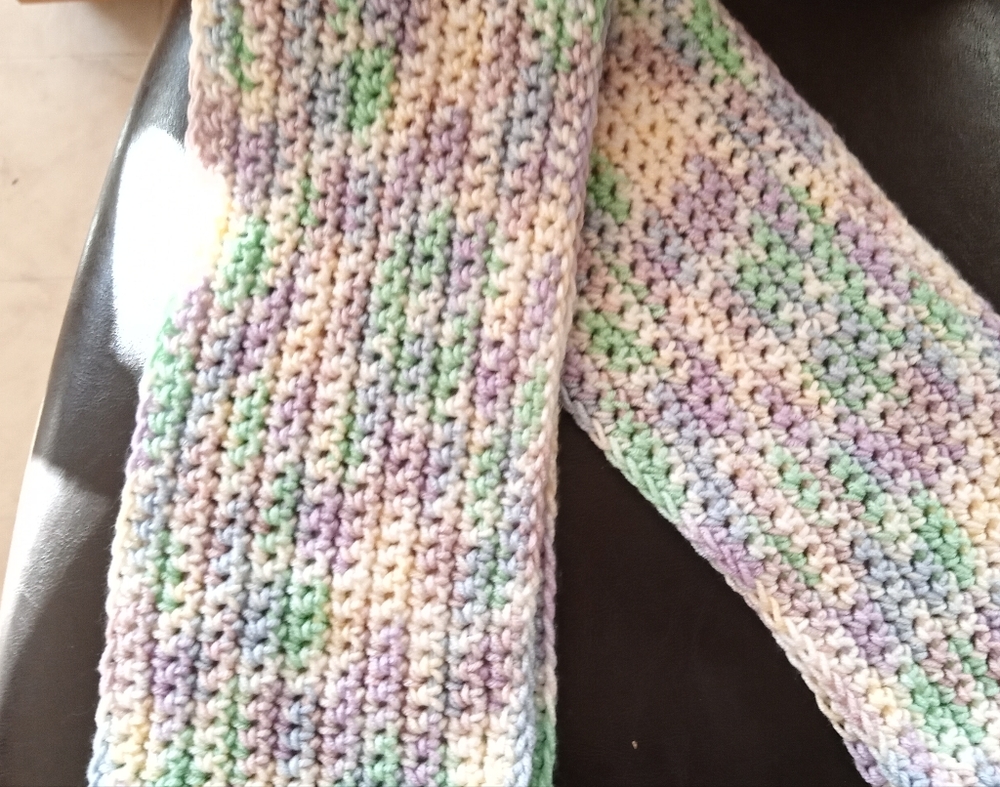 Handmade Acrylic Multi Color Scarf